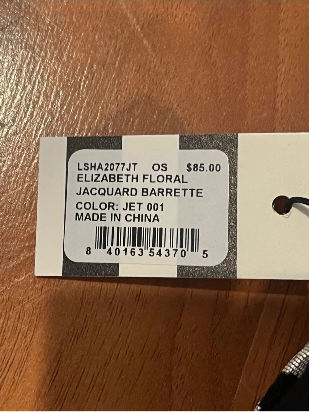 Lele Sadoughi Elizabeth Floral Jacquard Barrette - NWT